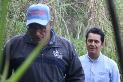 Gerente de Emserfusa E.S.P, Isaías Jaramillo Guzmán y funcionarios visitaron terreno de la empresa